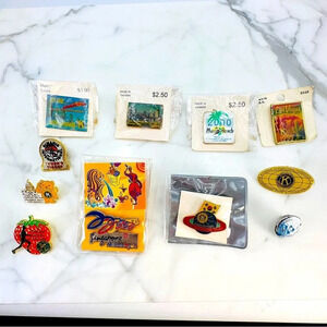 Kiwanis Tack Pin Set International Domestic 11 Pins Y2K 1995 Korea Las V…